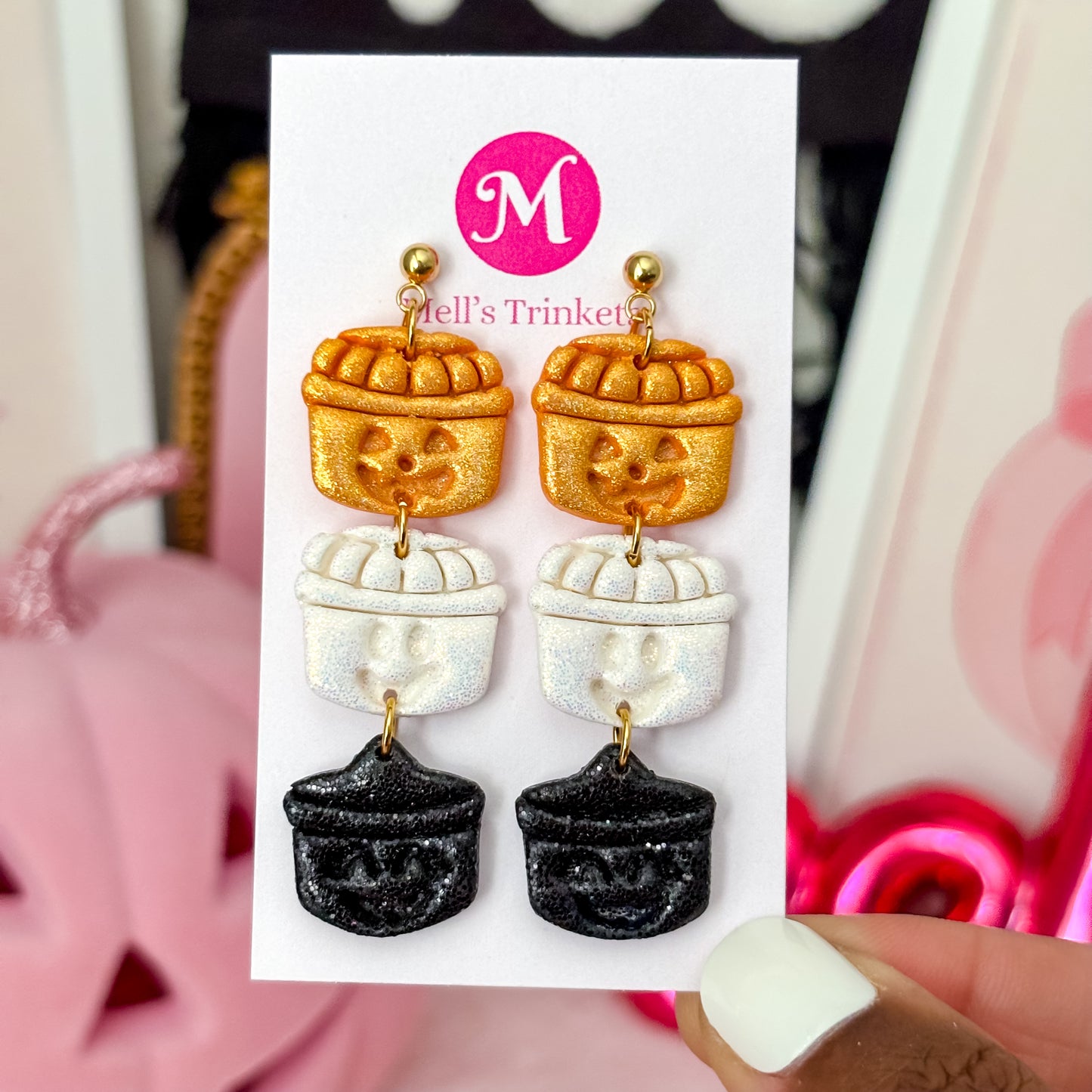 Boo-ween Bucket Dangles - Choose Color