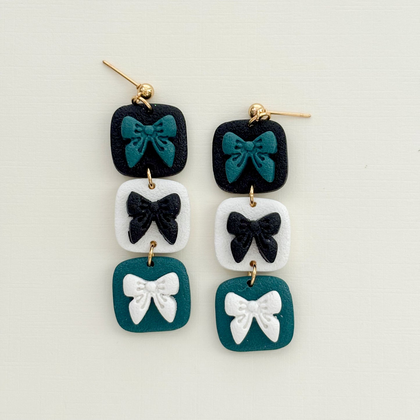 Game Day Triple Bow Dangles - Choose Team