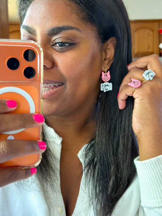 Storybook Piggie & Elephant Dangles - Small
