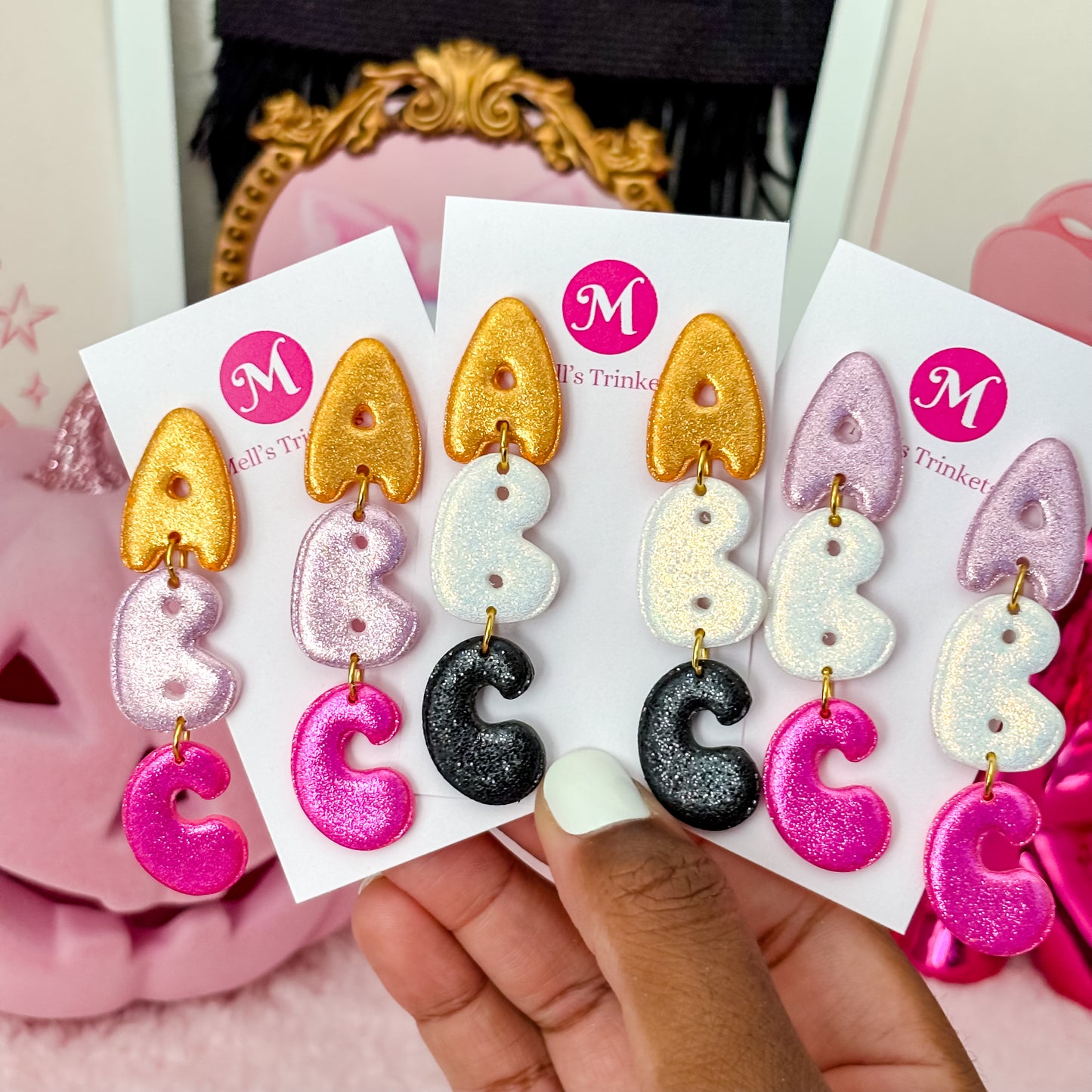 Boo-Ween ABC Dangles - Choose Color