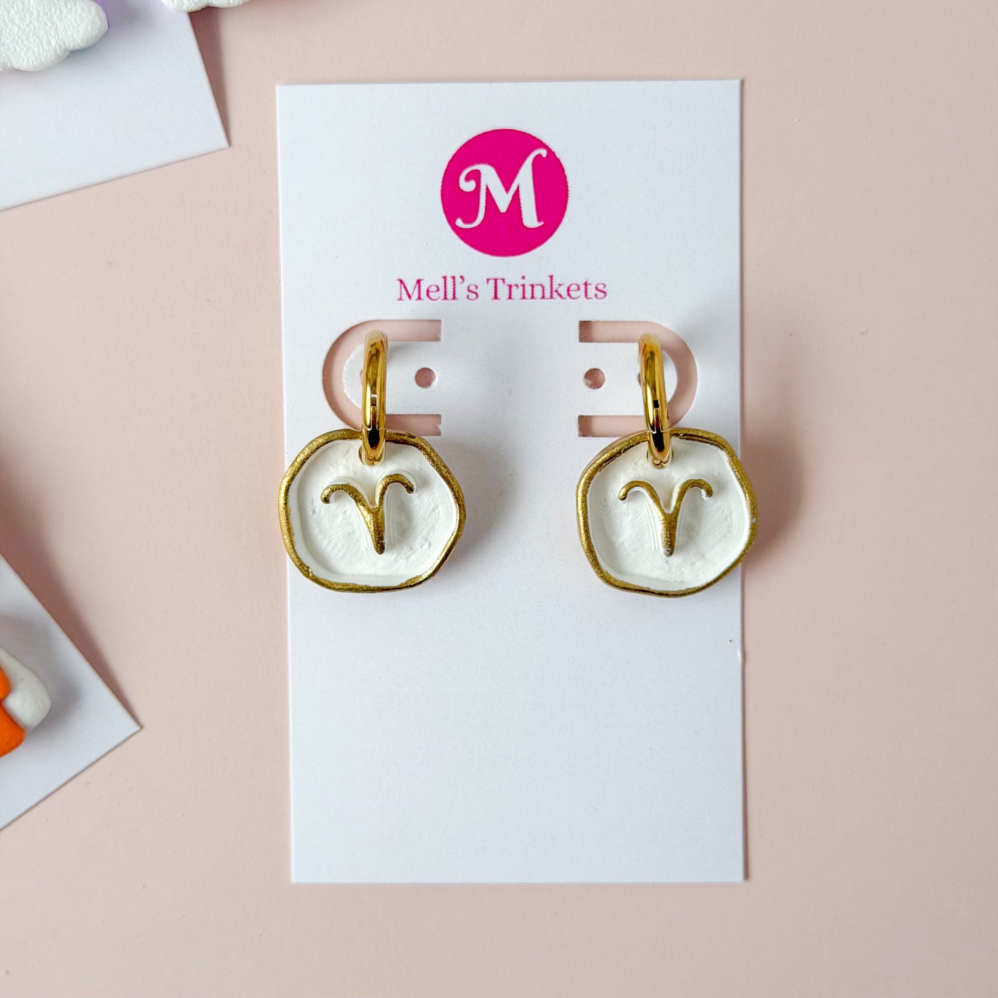 Aries Huggie Hoops