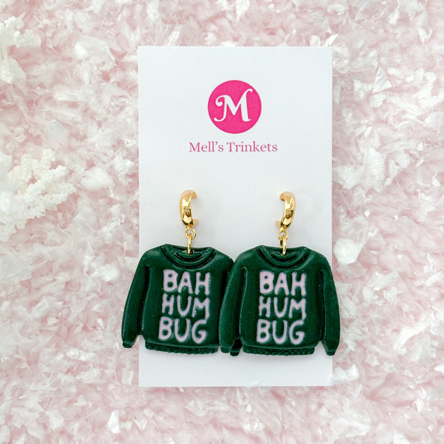Bah Hum Bug Dangles - Green