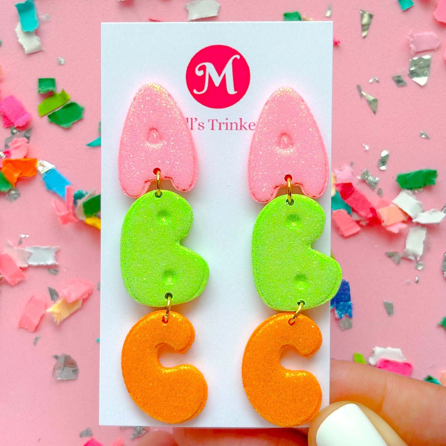 Heart ABC Dangles - Choose Dangles