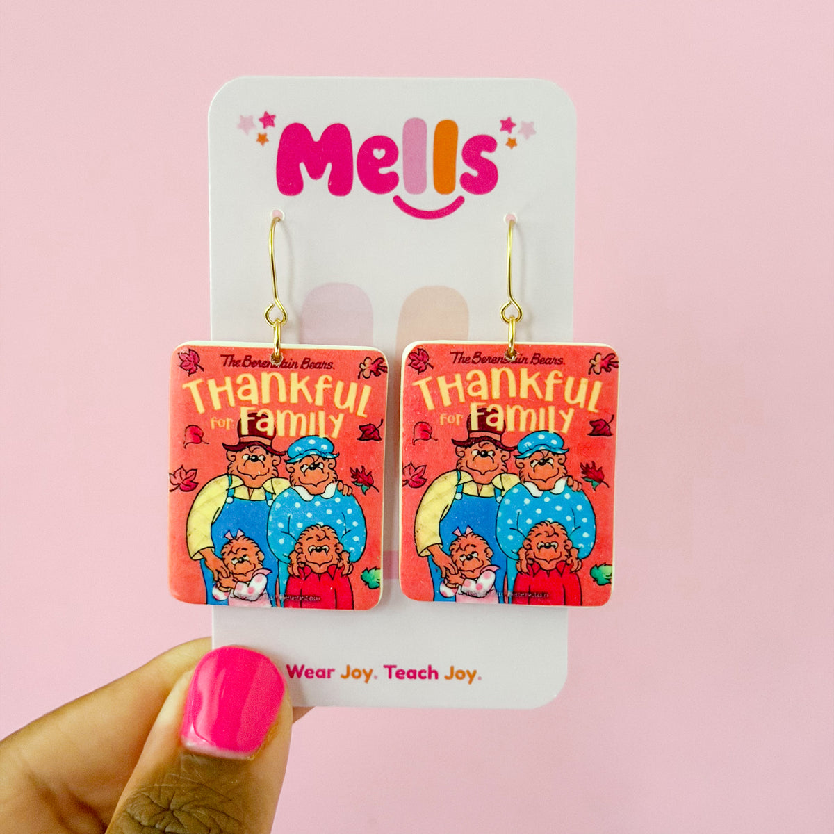 Storybook Cover Earrings - Bears 526721