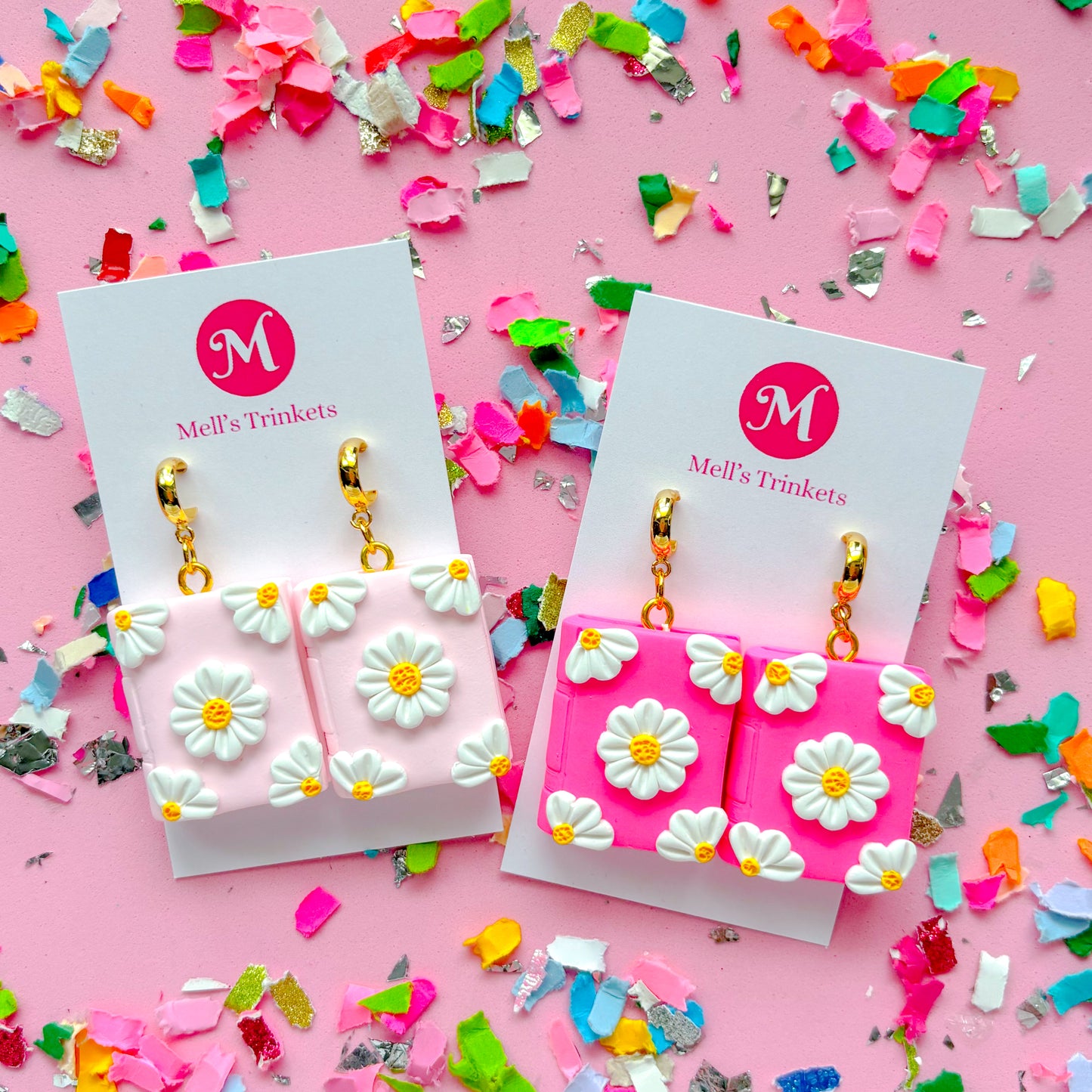 Flower Book Dangles - Choose Color