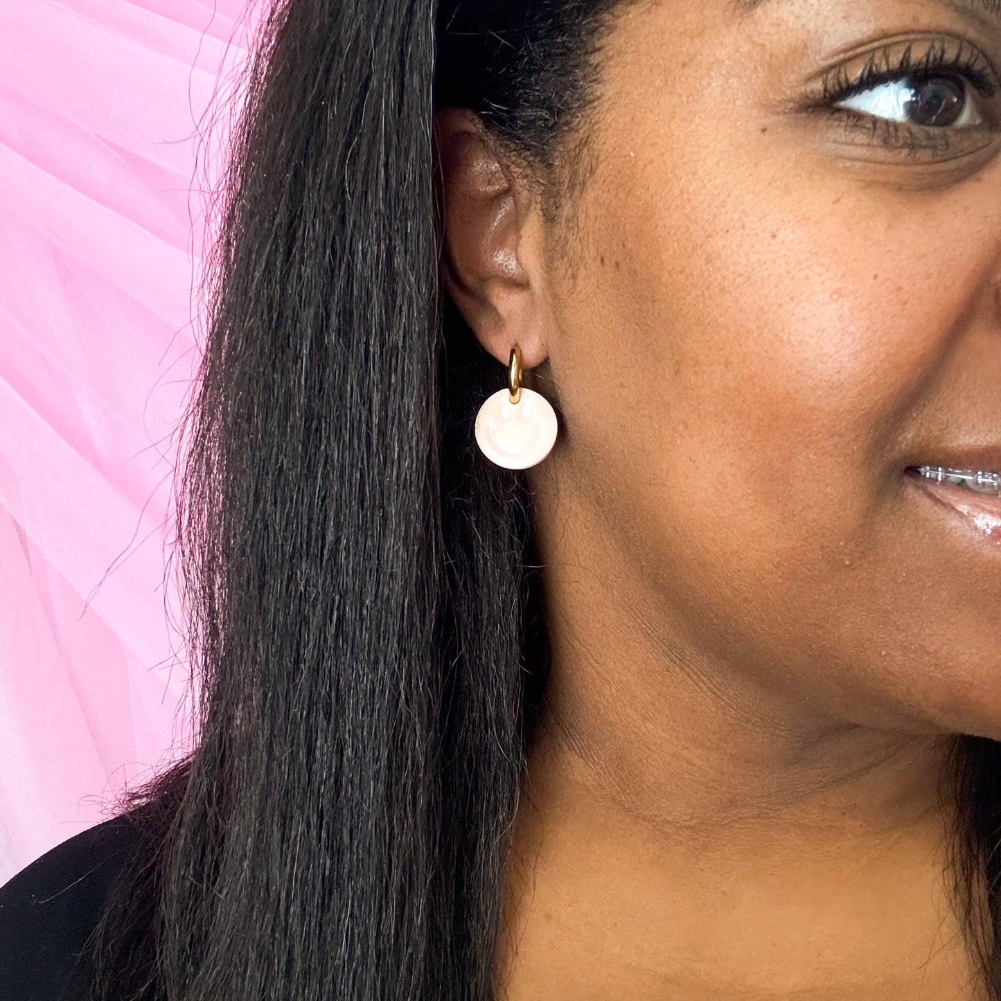 Smiley Hoops - Brown