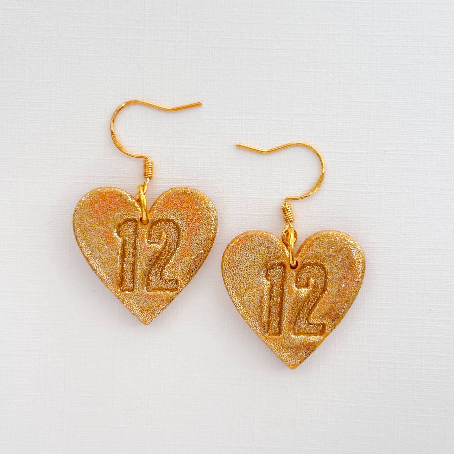12 Heart Dangles - Choose Color