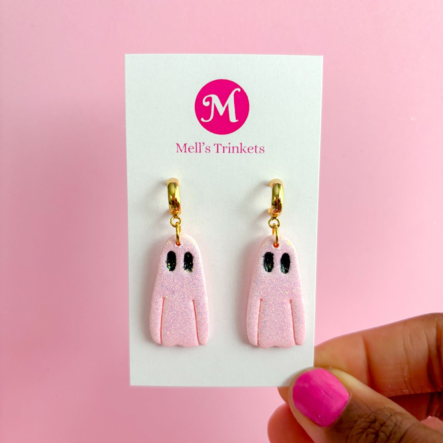 Sparkly Ghosties - Light Pink