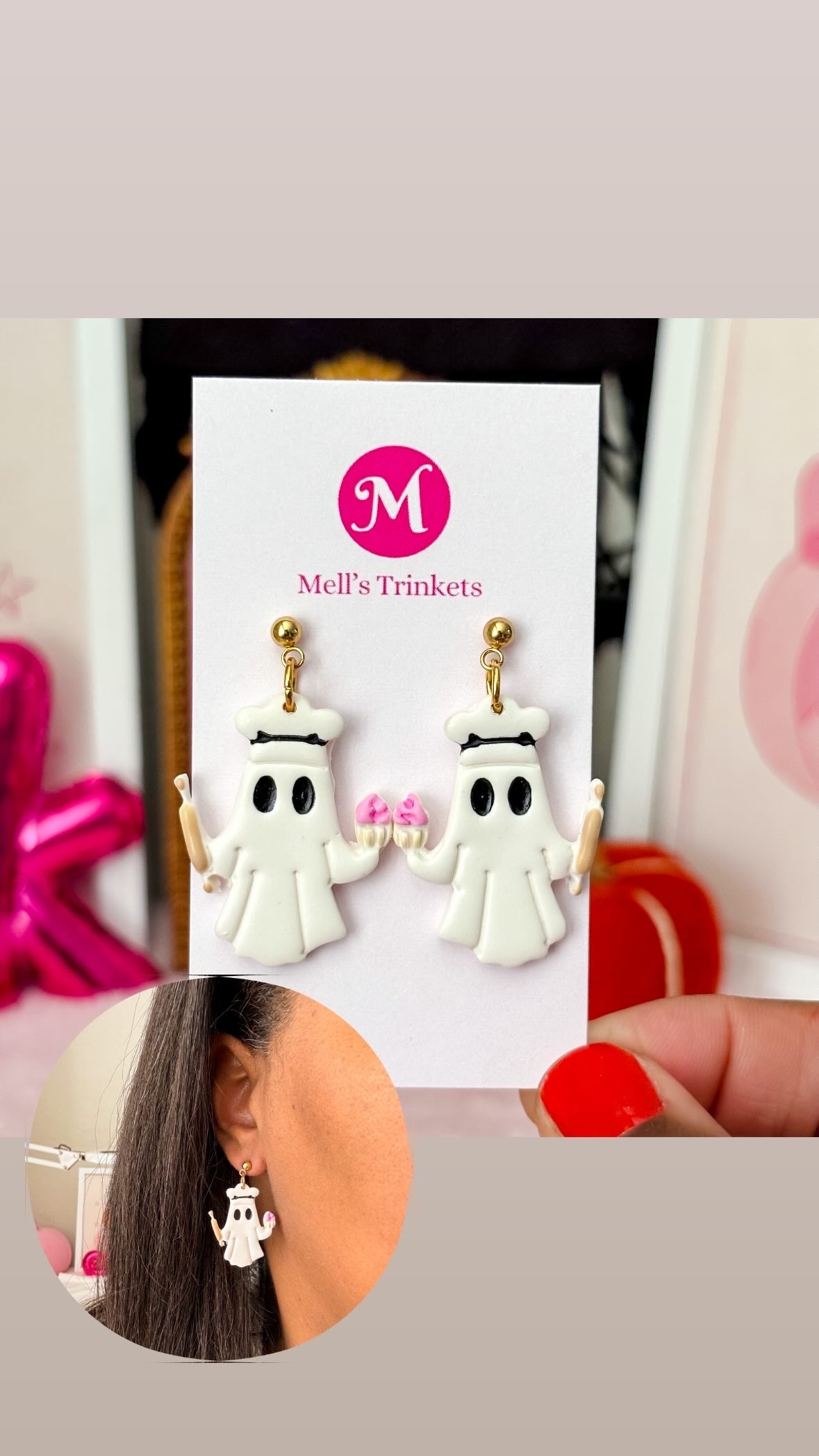 Baker Ghostie Dangles