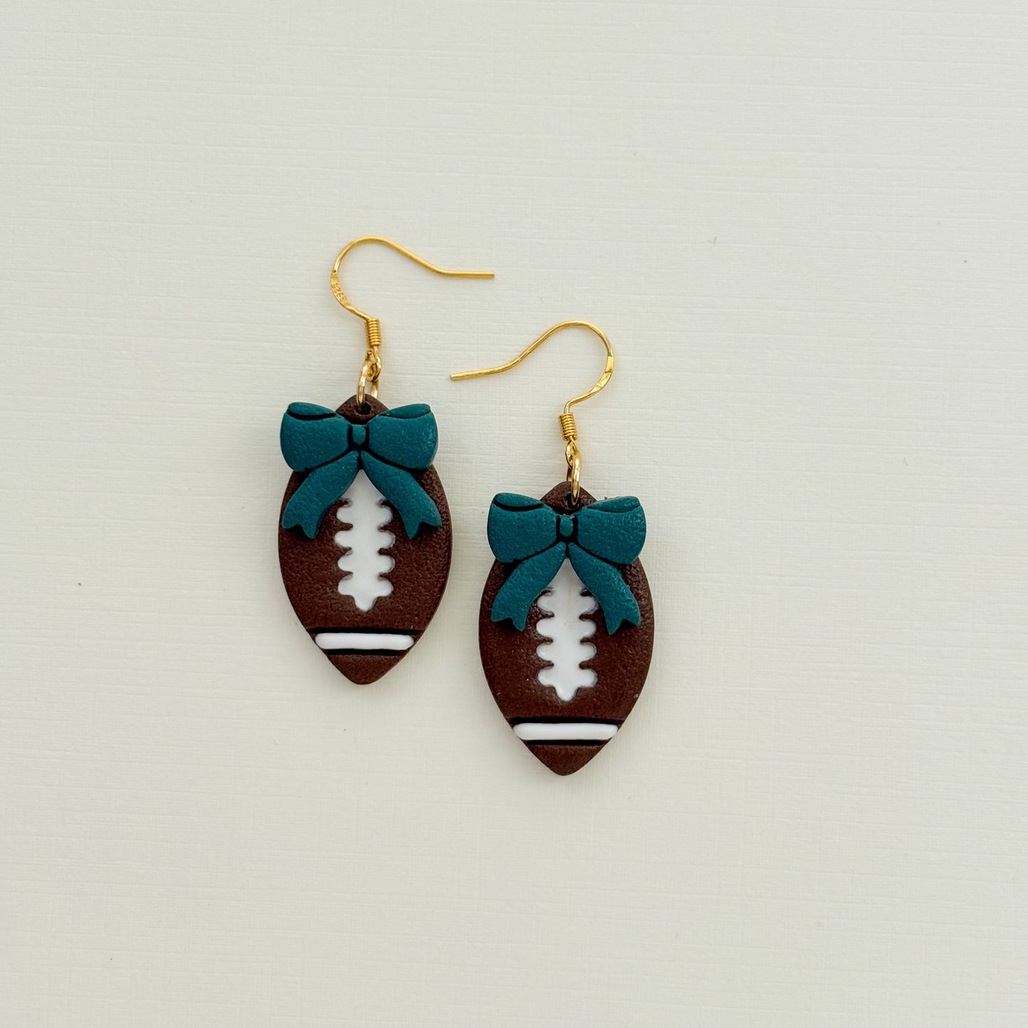 Gameday Football Bow Dangles - Choose Team Color