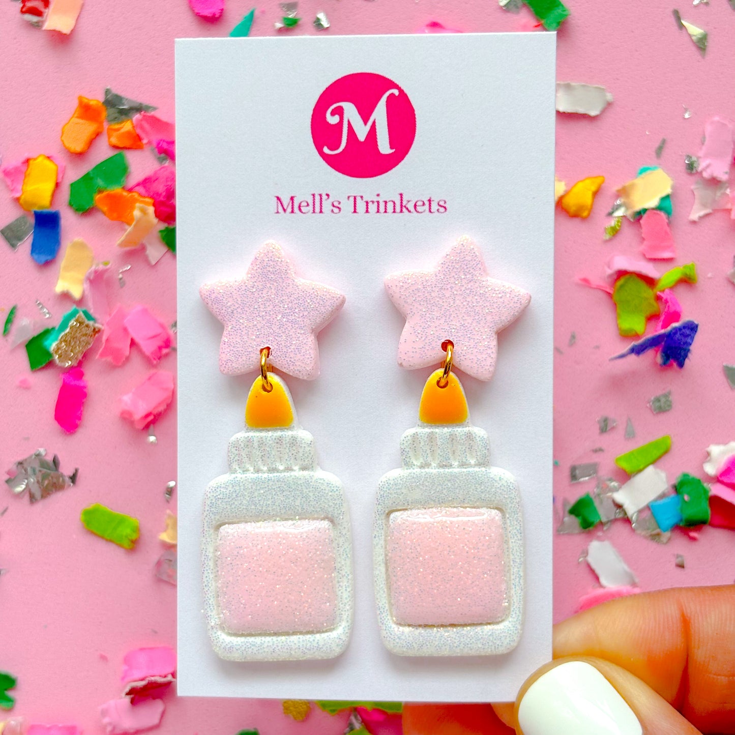 Glue Bottle Dangles - Choose Color