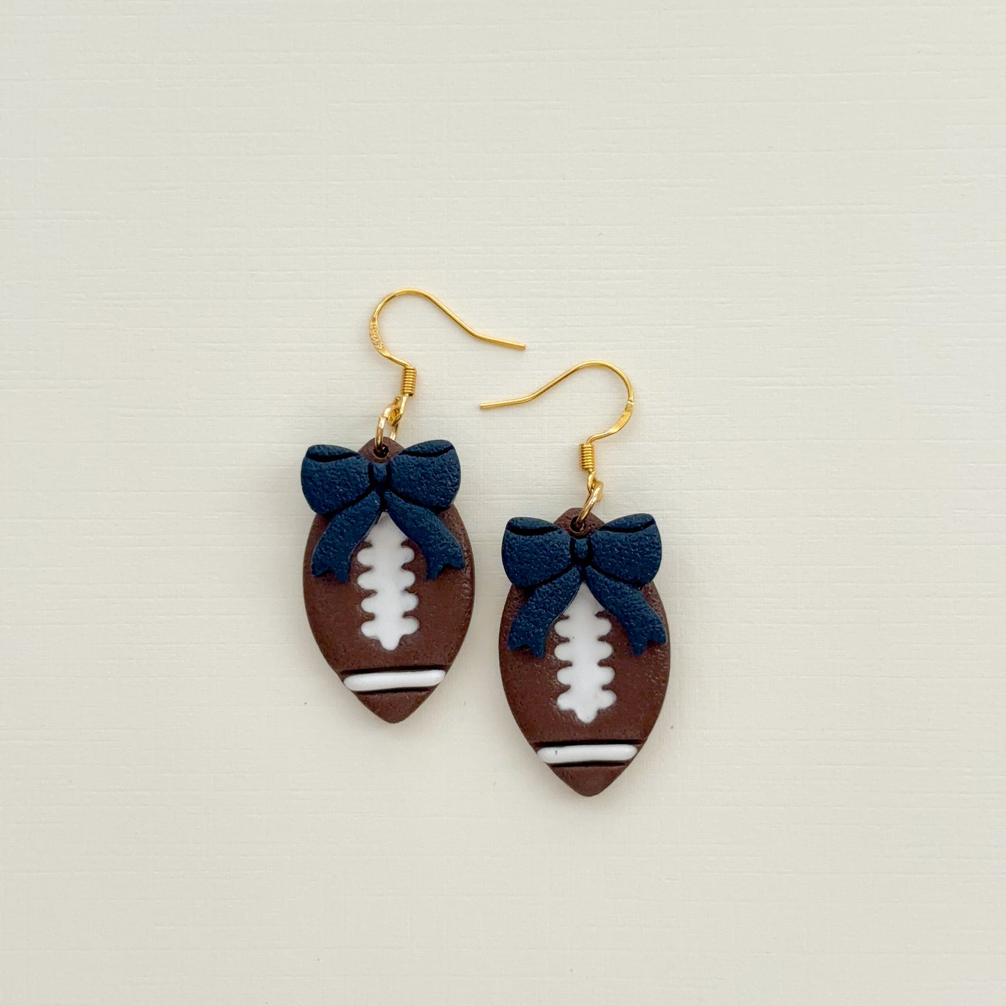 Gameday Football Bow Dangles - Choose Team Color