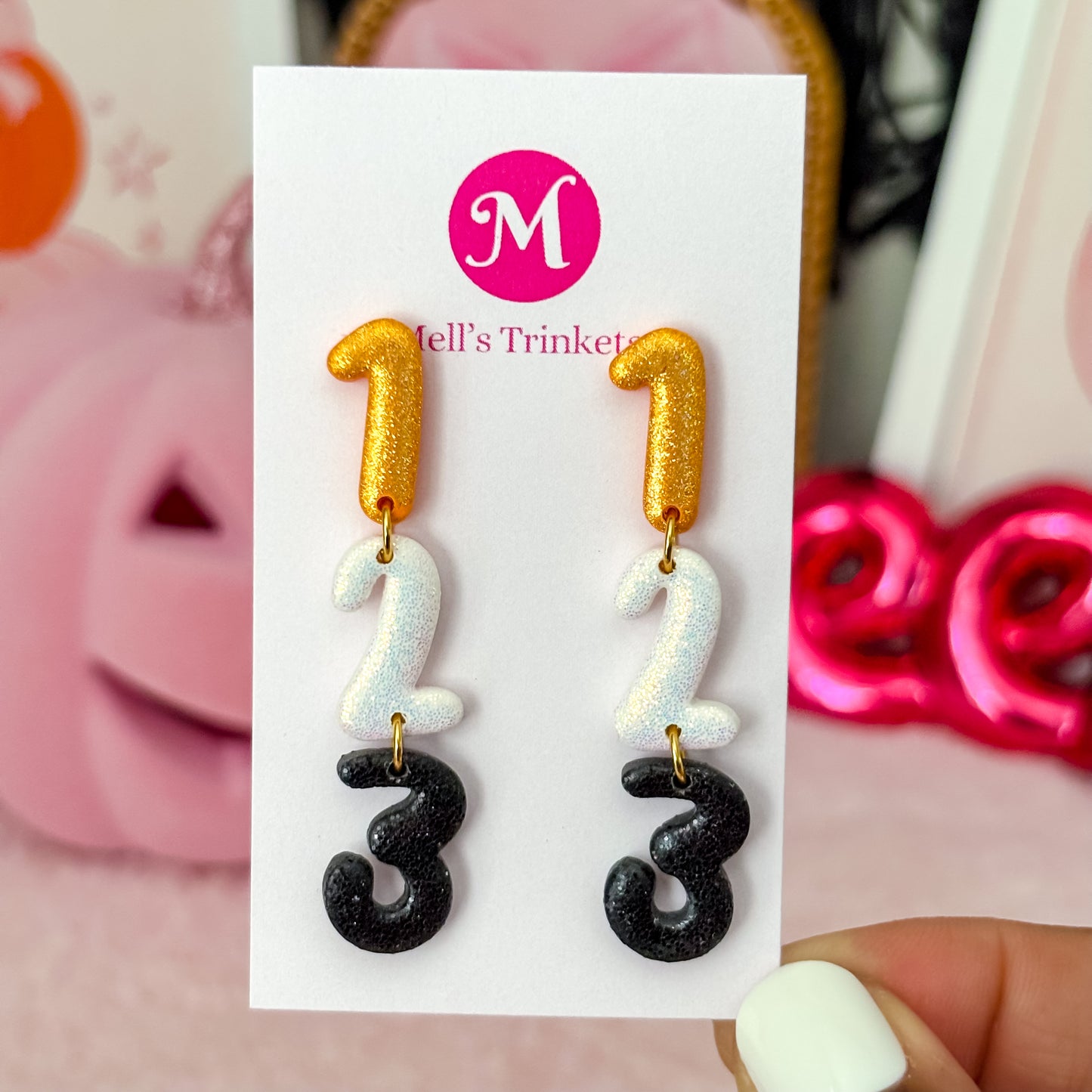 123 It's Booween Dangles - Choose Color
