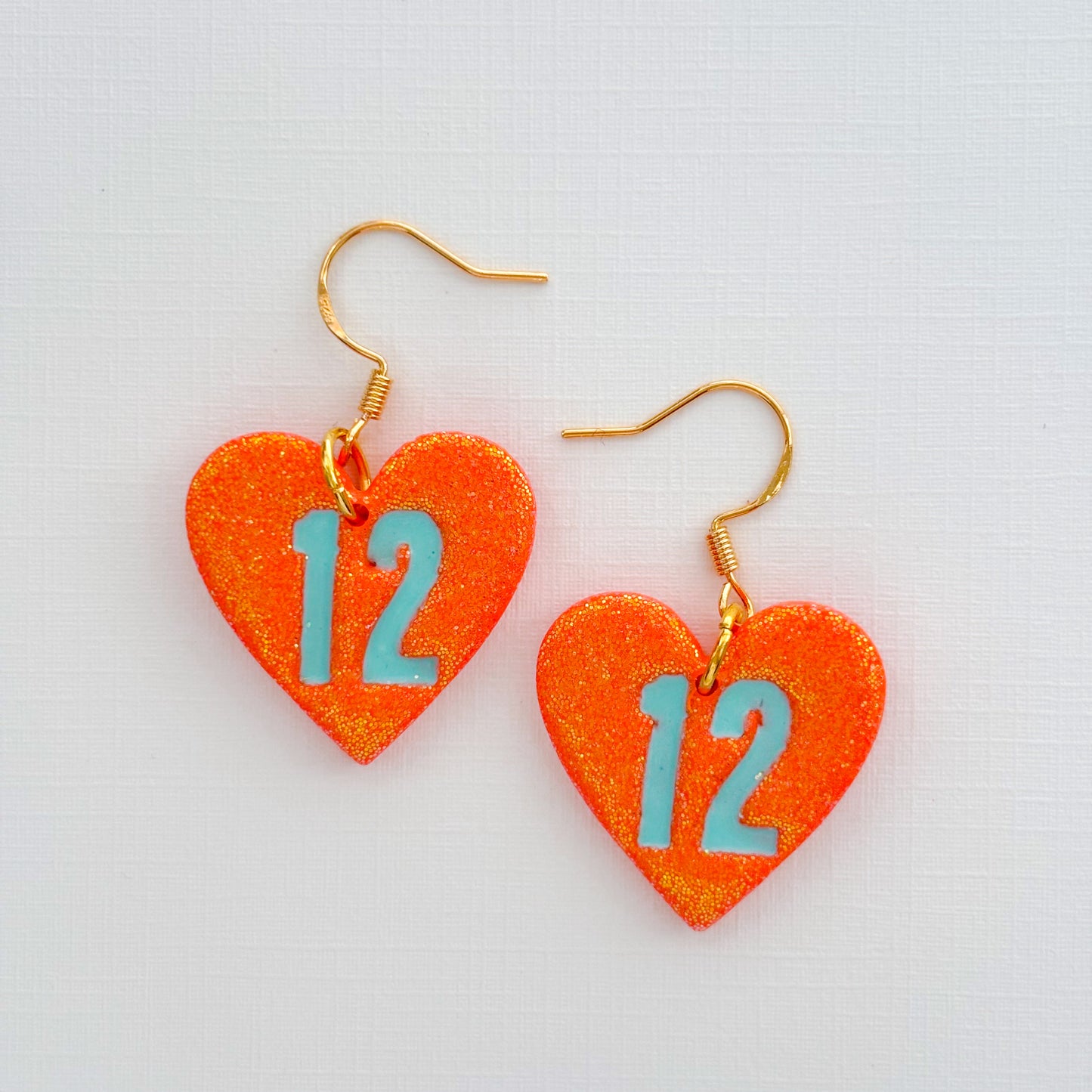 12 Heart Dangles - Choose Color