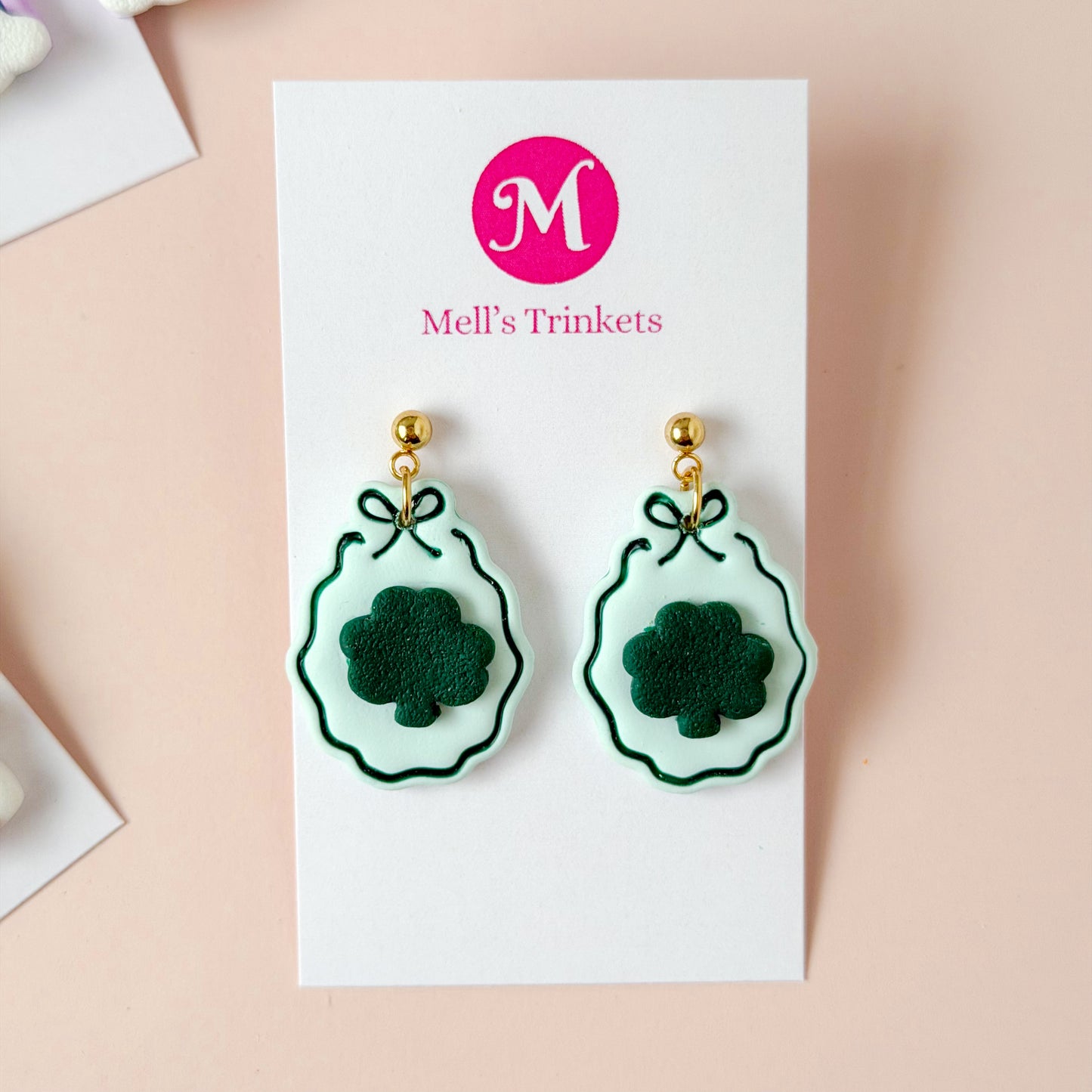 Shamrock Bow Frames - Green