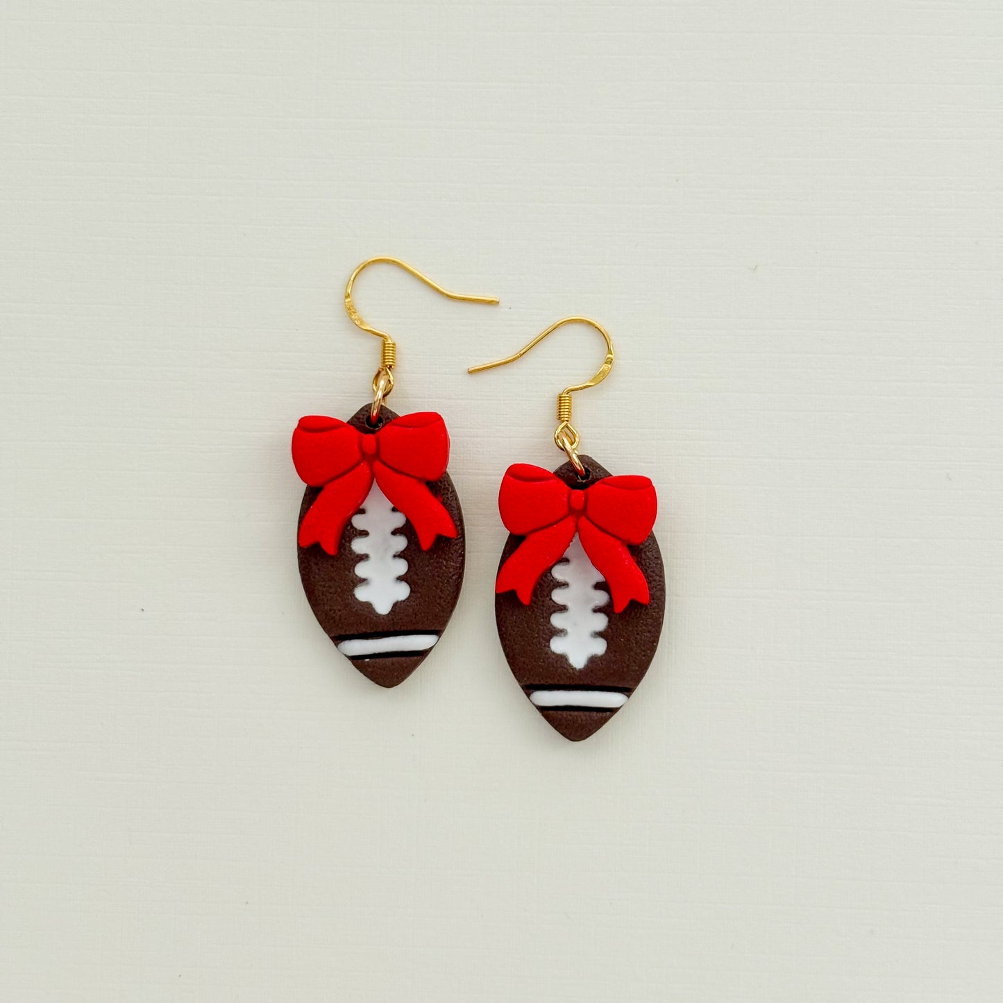 Gameday Football Bow Dangles - Choose Team Color