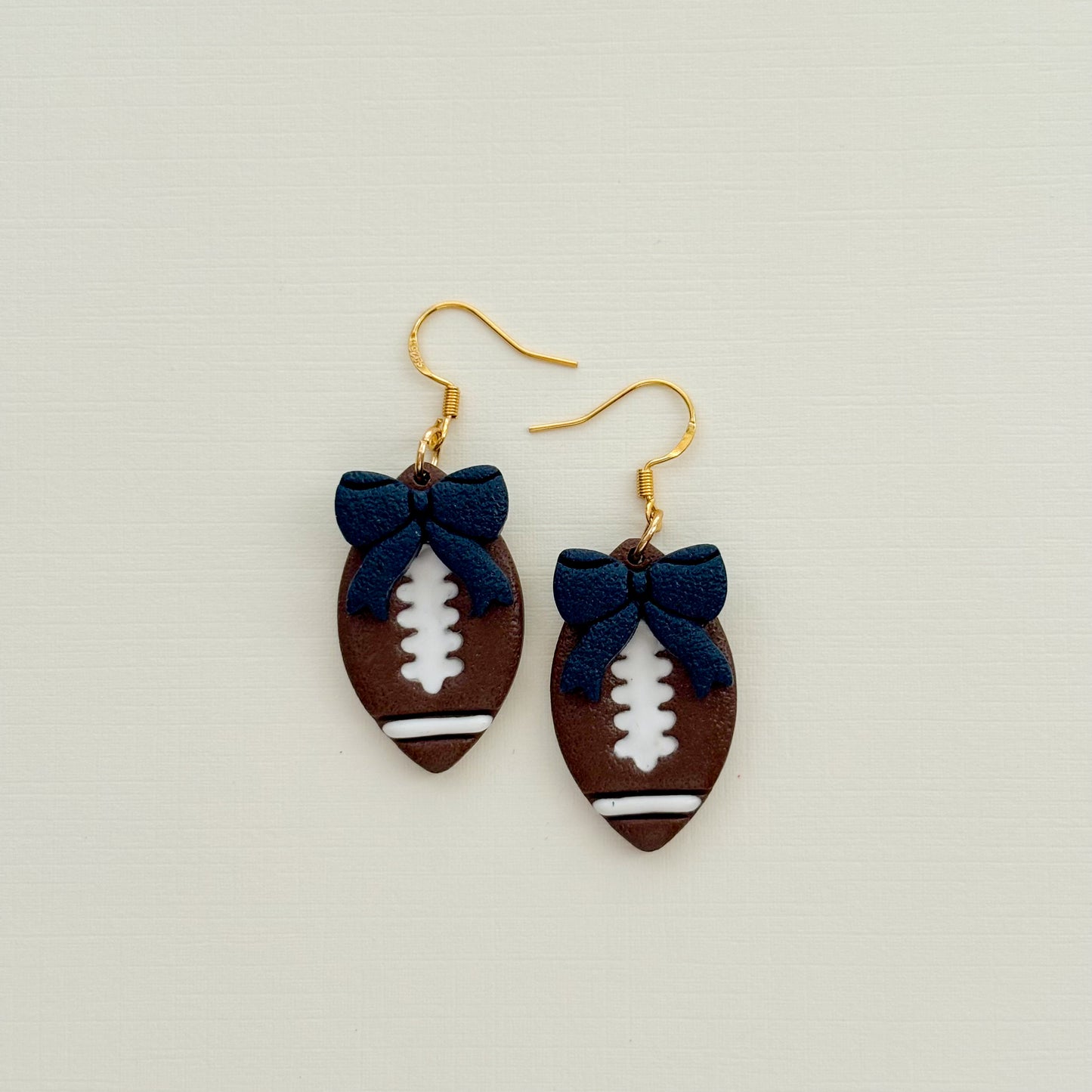 Gameday Football Bow Dangles - Choose Team Color
