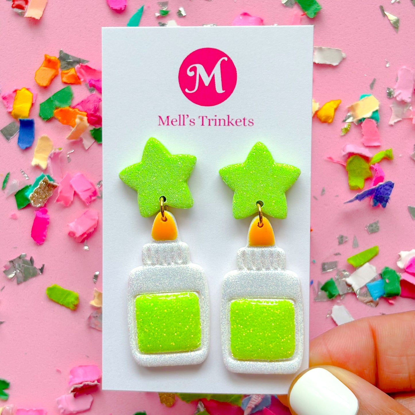Glue Bottle Dangles - Choose Color