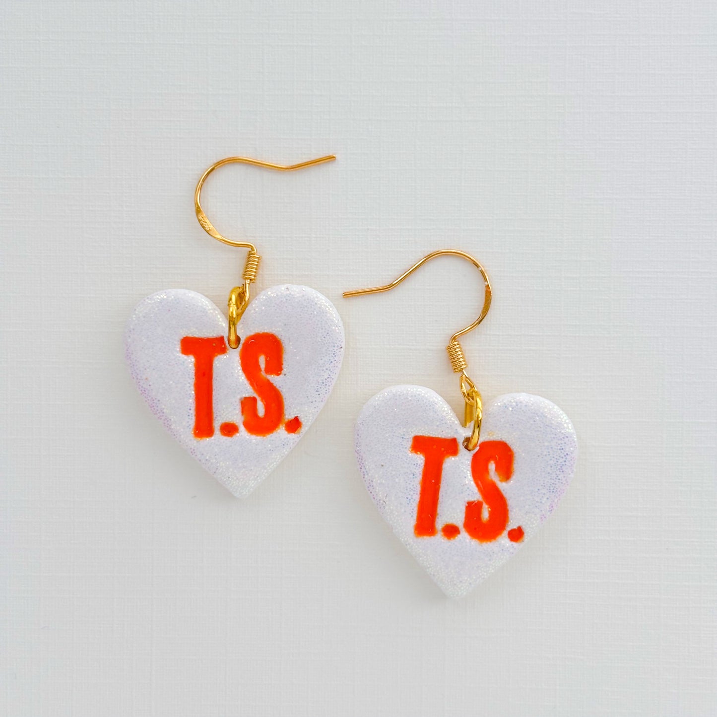 T.S Heart Dangles - Choose Color
