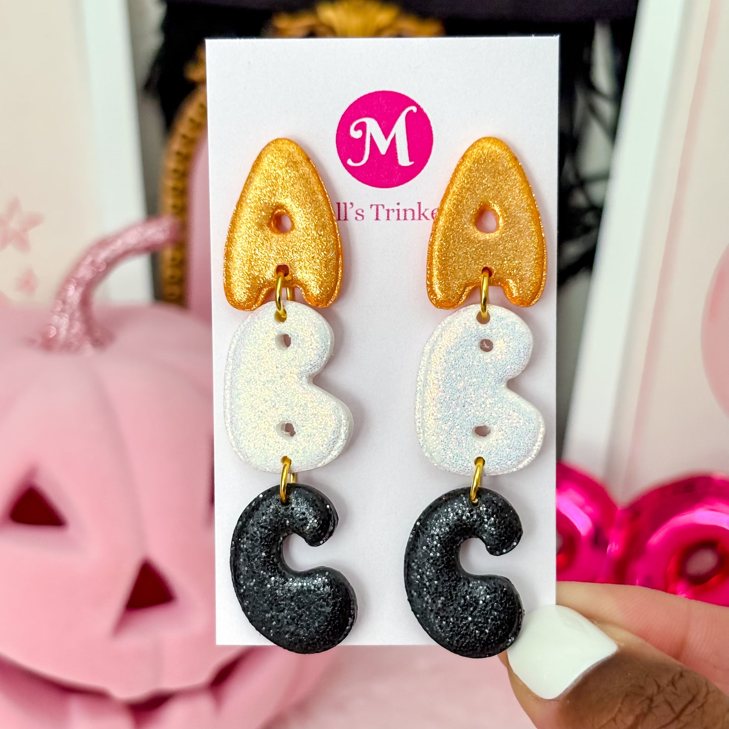 Boo-Ween ABC Dangles - Choose Color
