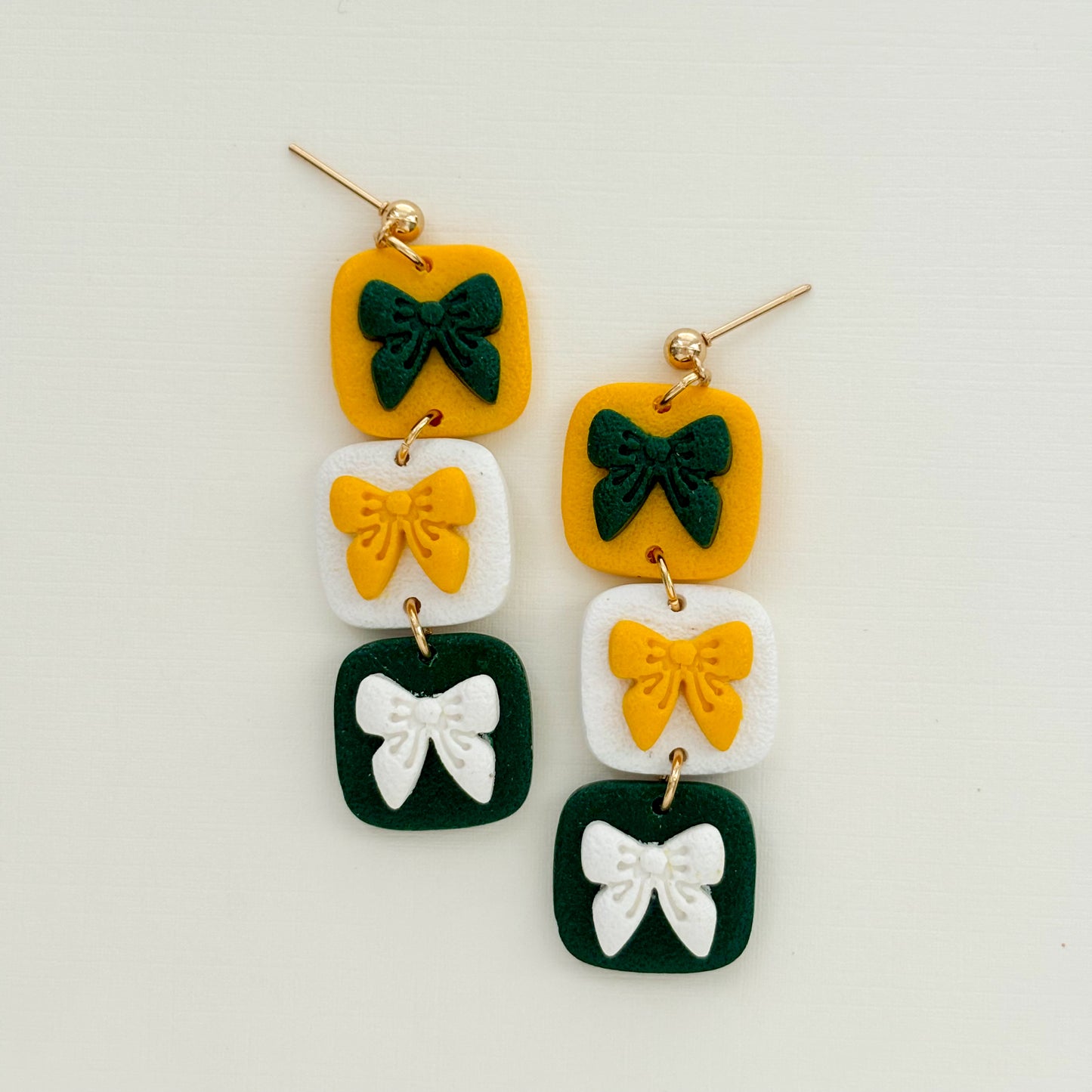 Game Day Triple Bow Dangles - Choose Team