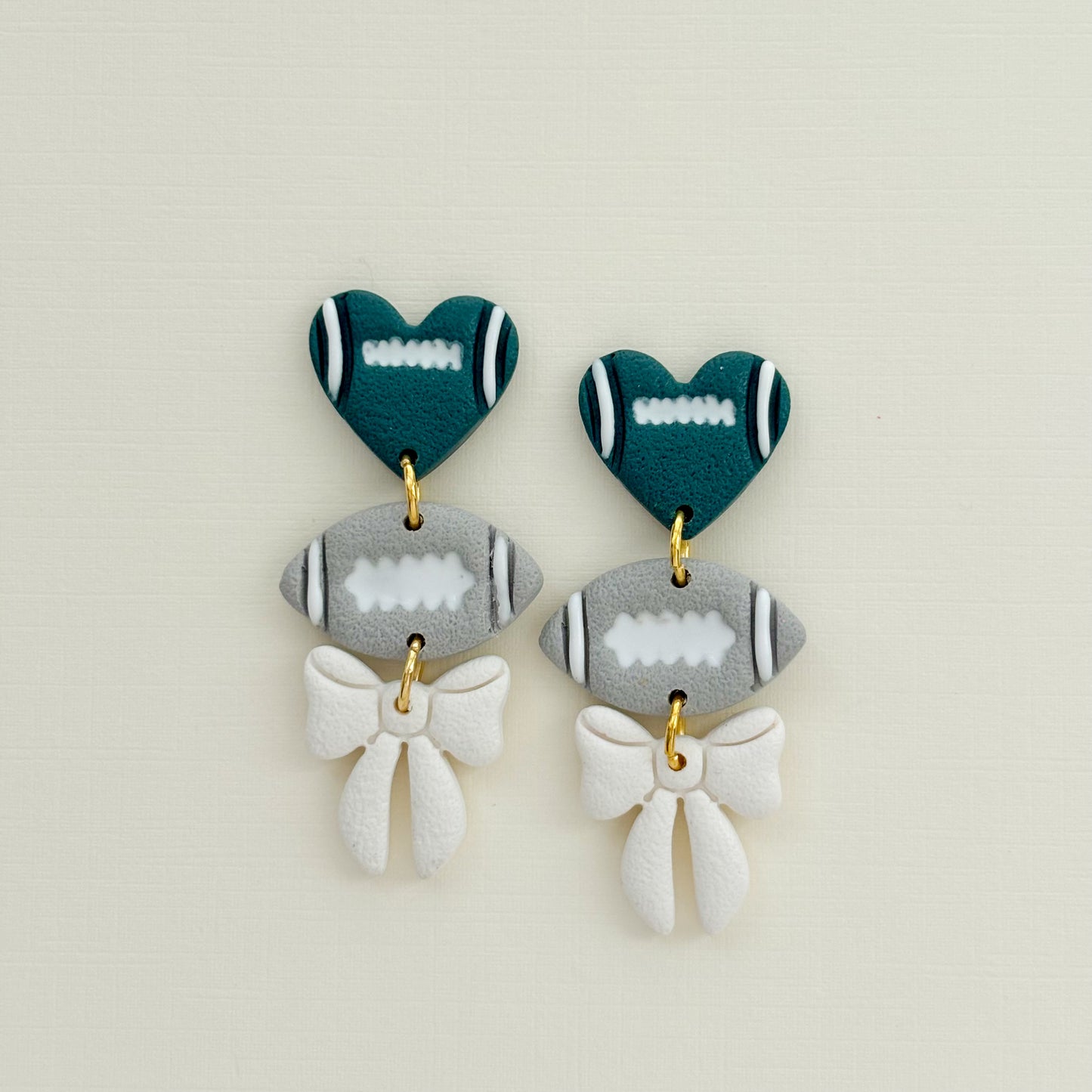 Ultimate Game Day Triple Football Dangles - Choose Team Color