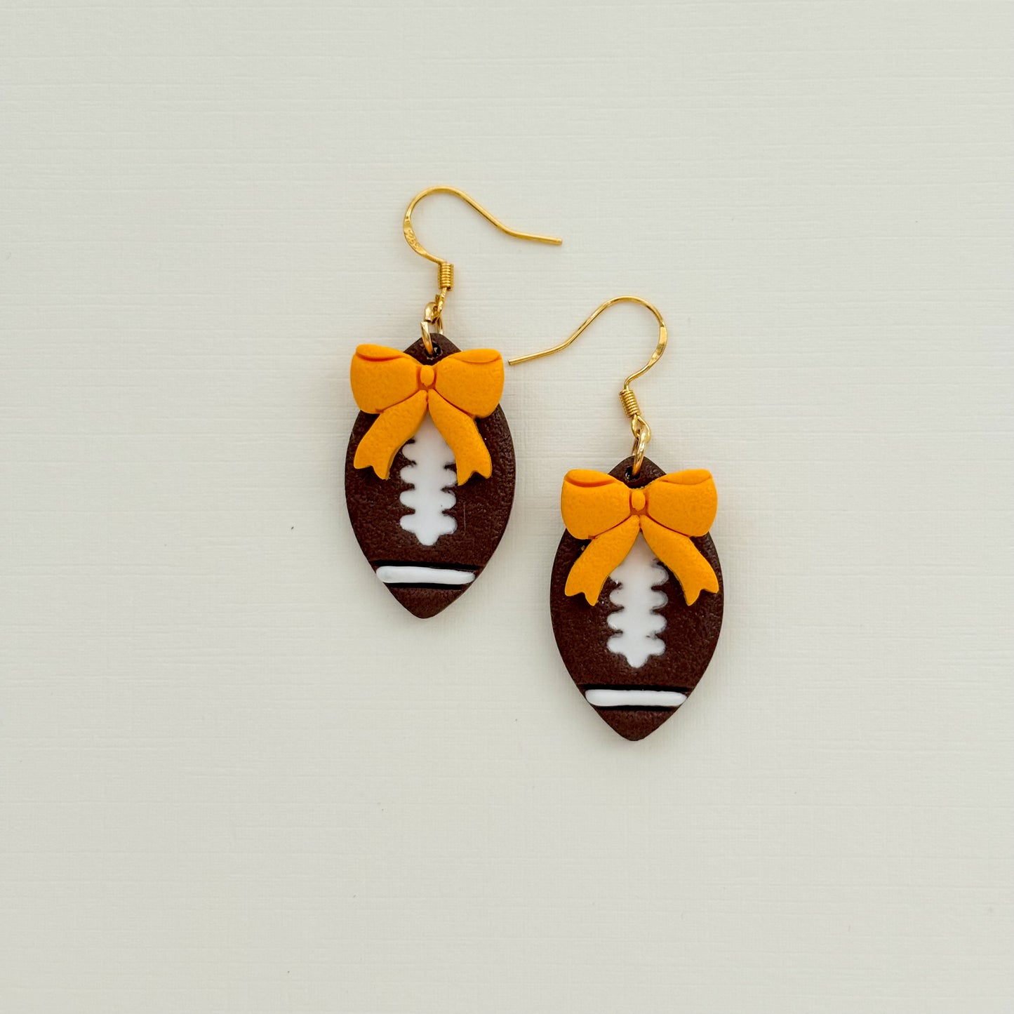 Gameday Football Bow Dangles - Choose Team Color