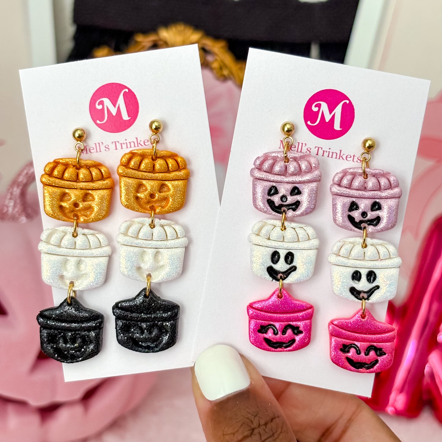 Boo-ween Bucket Dangles - Choose Color