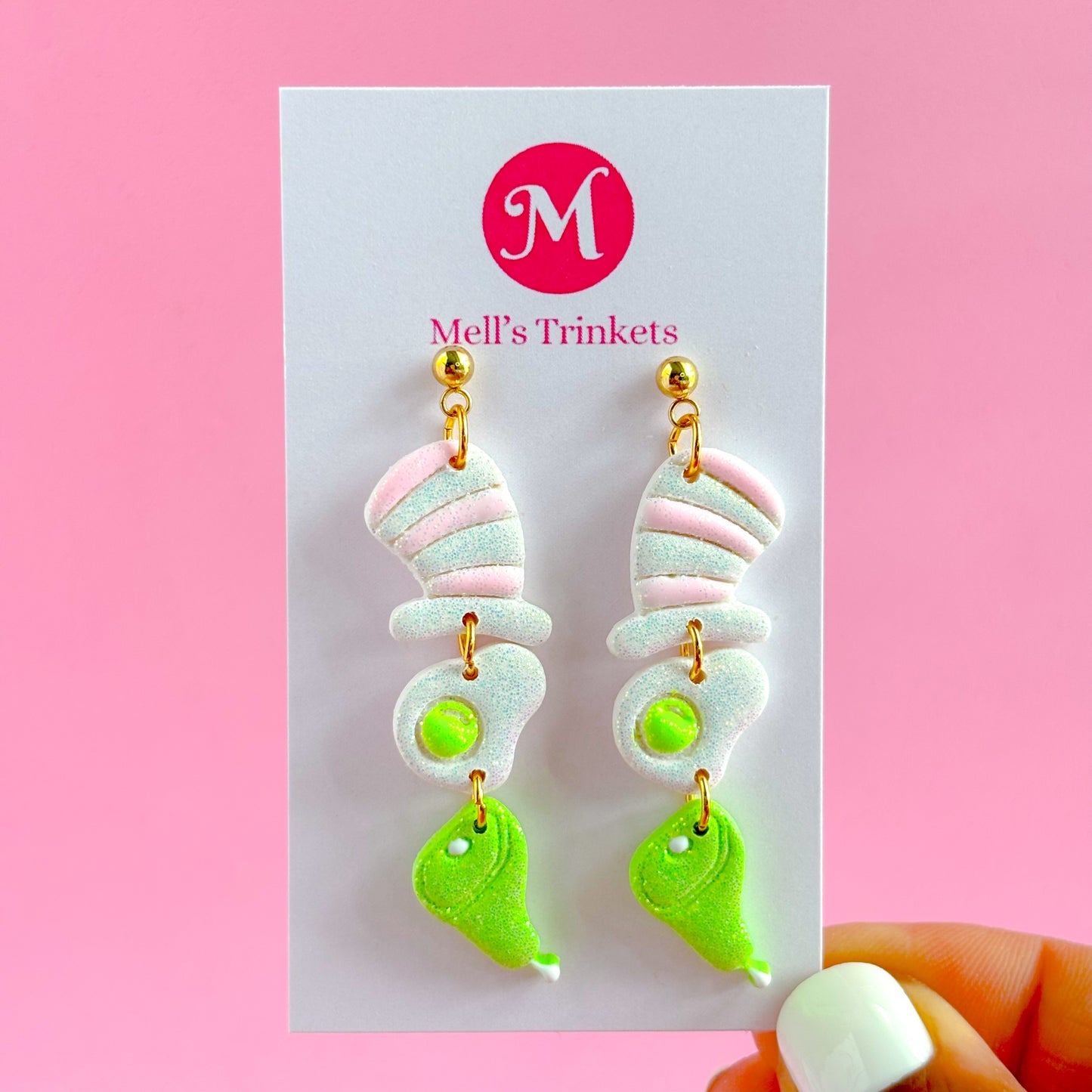 Green Eggs & Ham Dangles