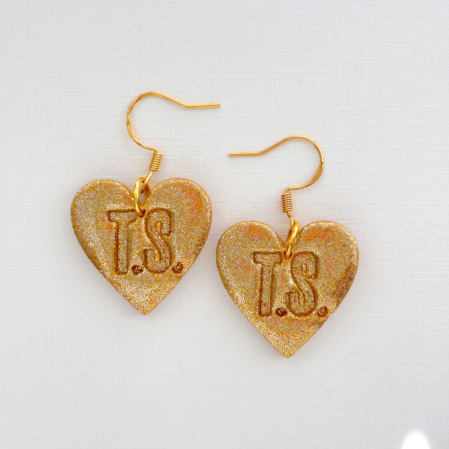 T.S Heart Dangles - Choose Color