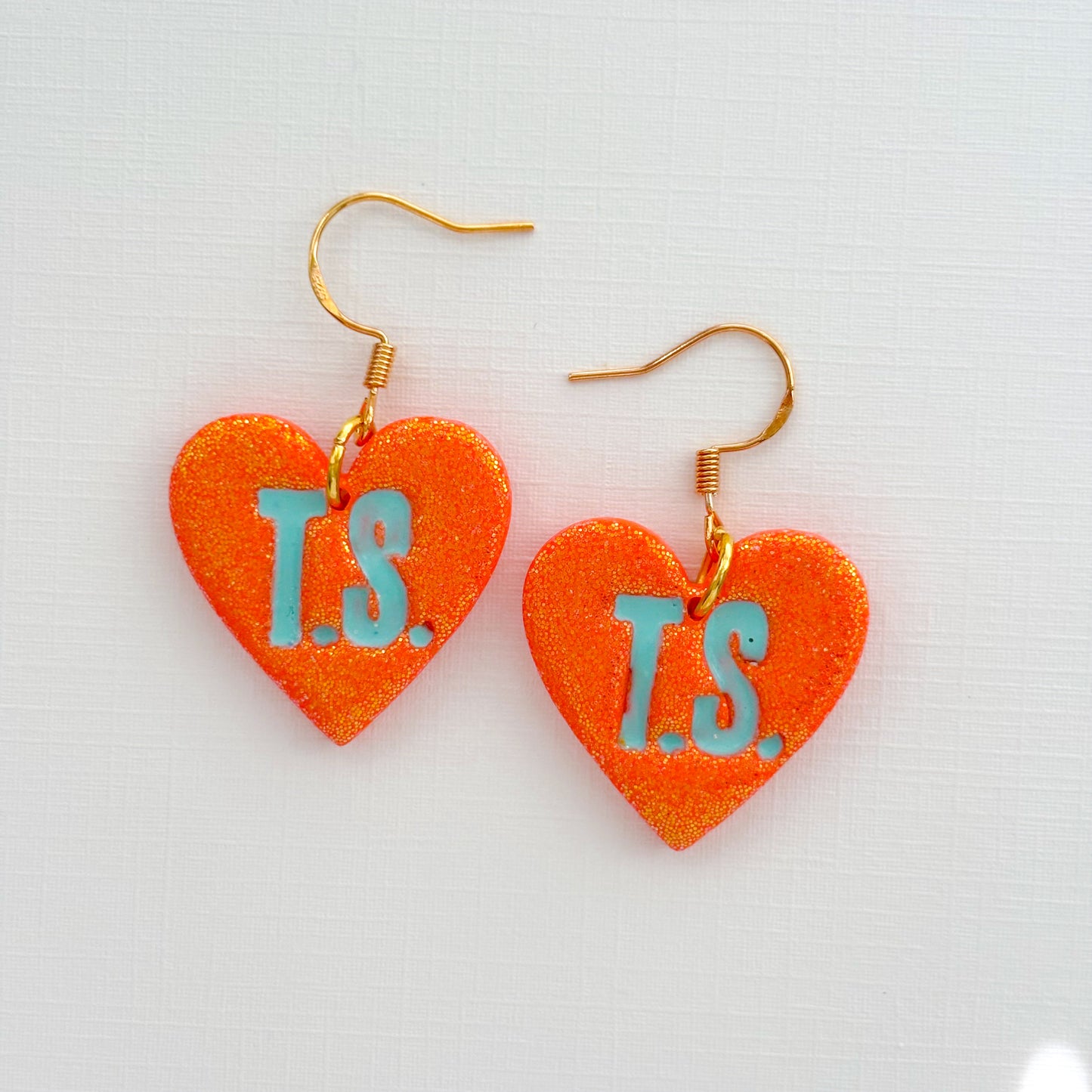 T.S Heart Dangles - Choose Color