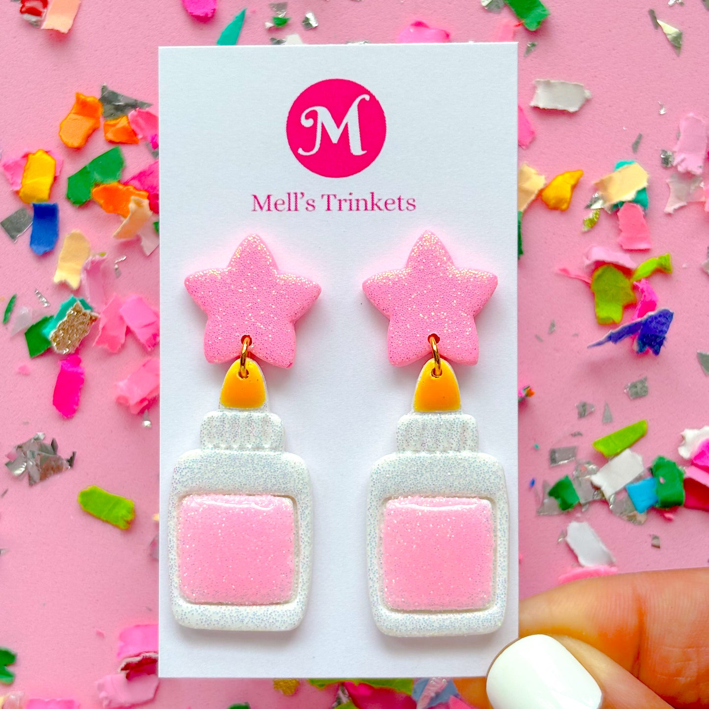 Glue Bottle Dangles - Choose Color