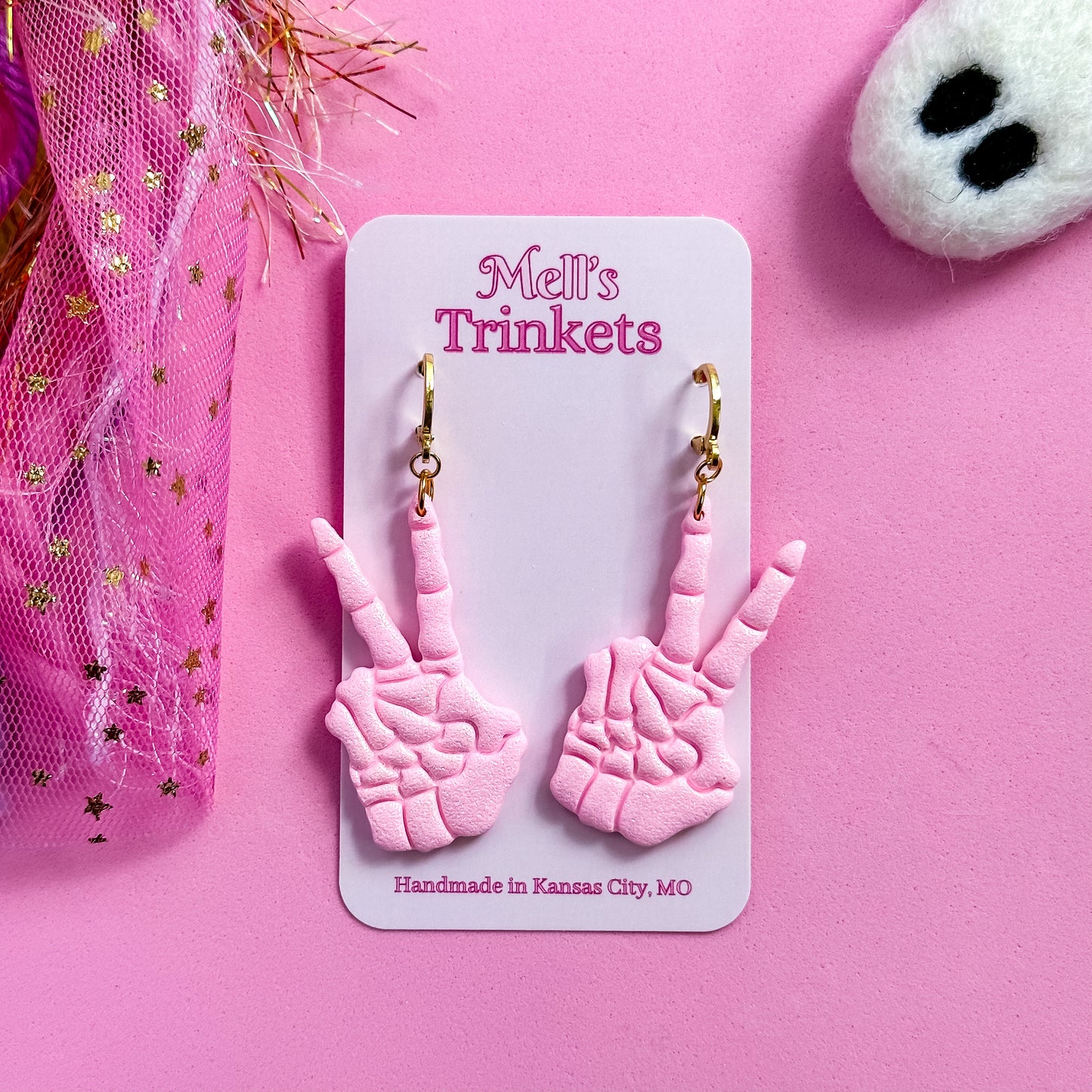 Peace Out Skelly - Pink