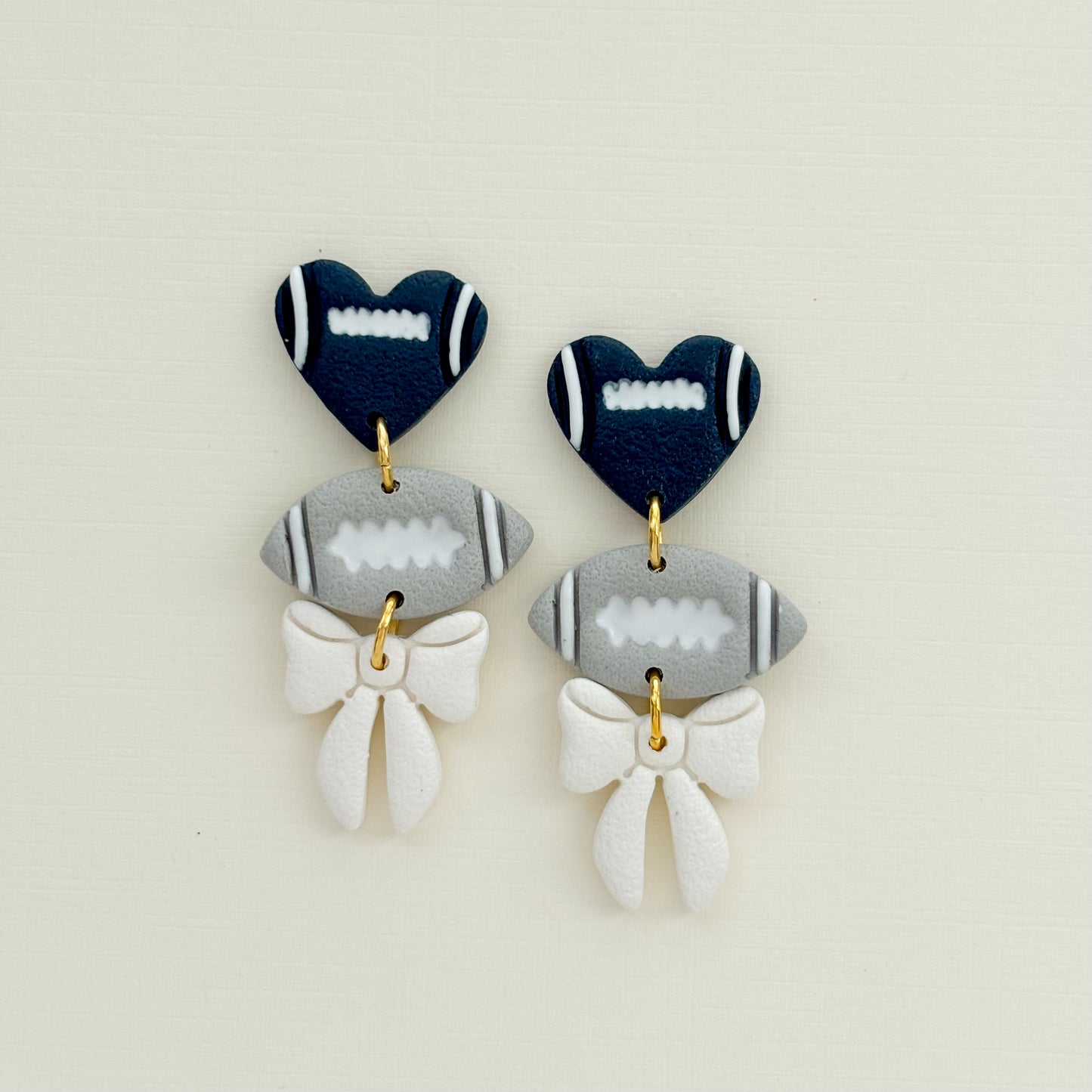 Ultimate Game Day Triple Football Dangles - Choose Team Color