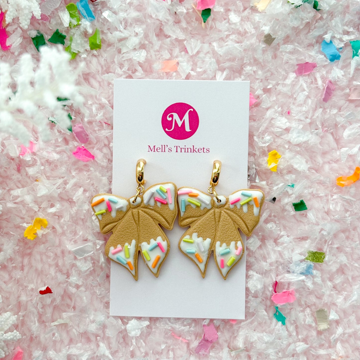 Frosted Gingerbread Bows