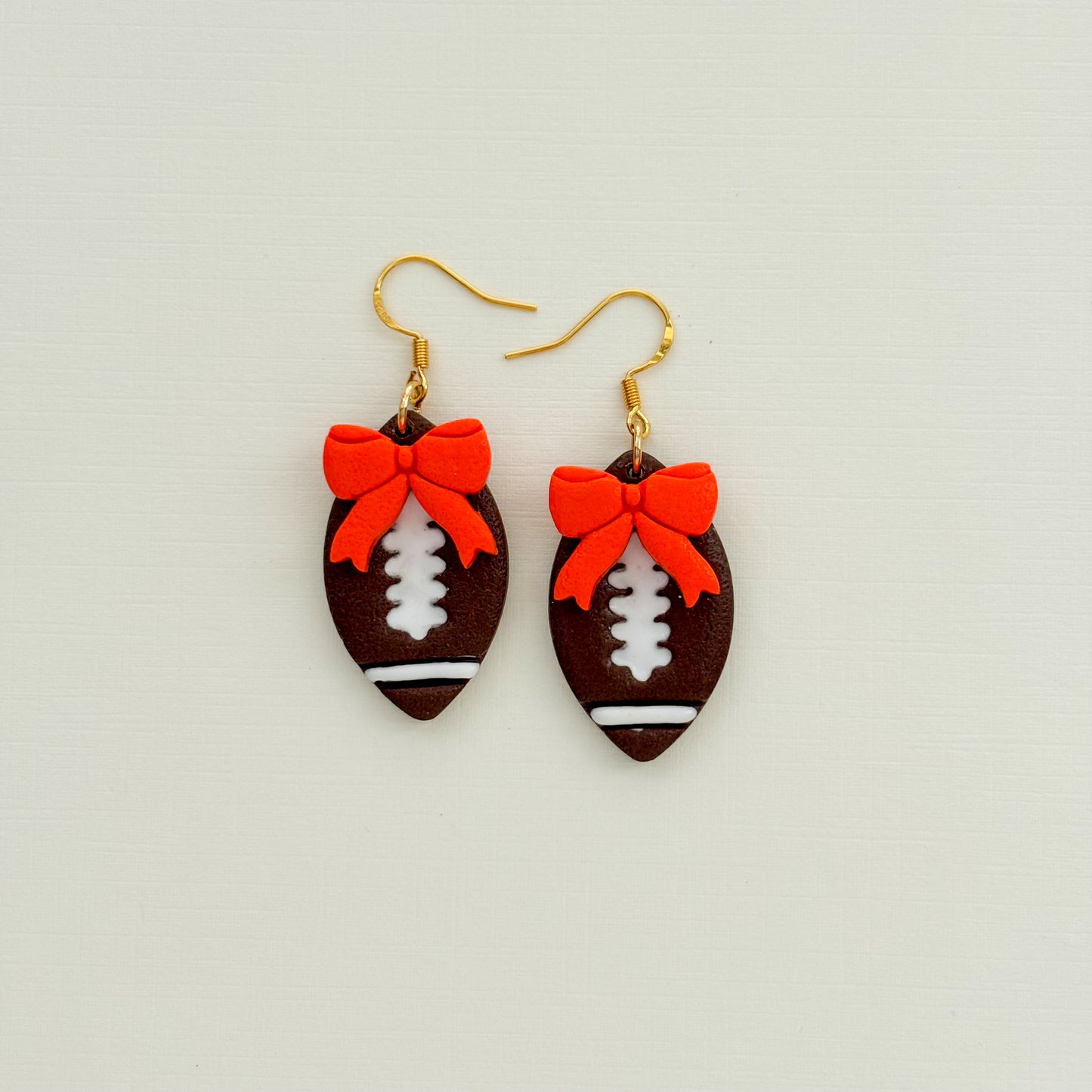 Gameday Football Bow Dangles - Choose Team Color