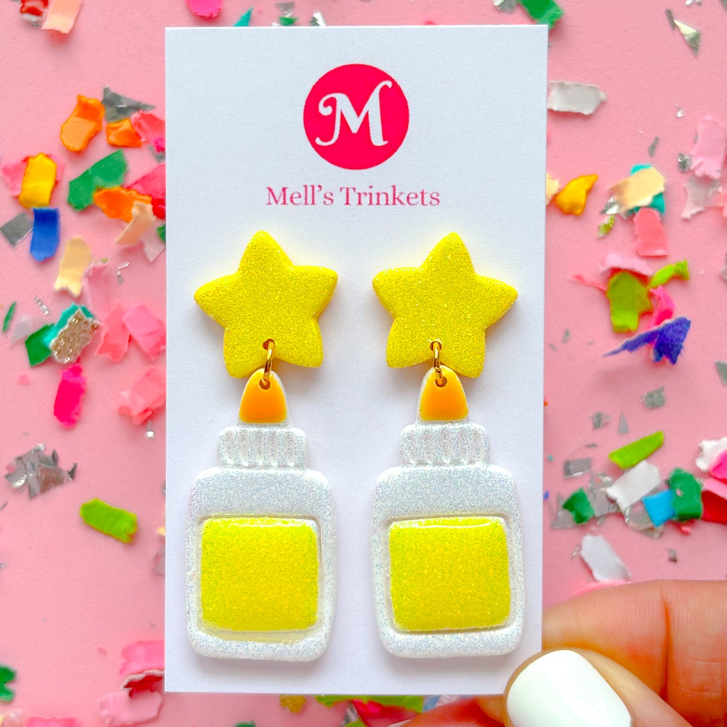 Glue Bottle Dangles - Choose Color