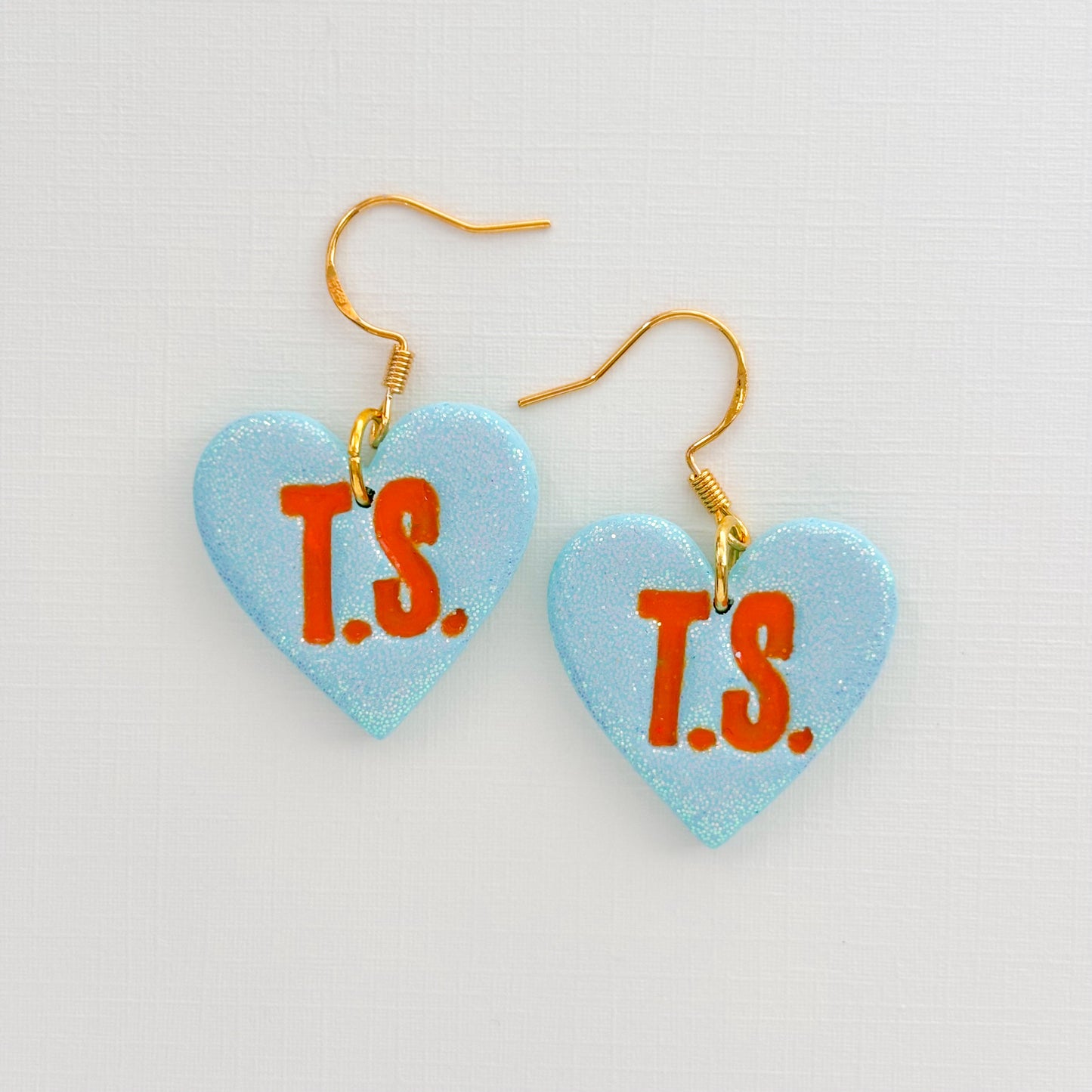 T.S Heart Dangles - Choose Color
