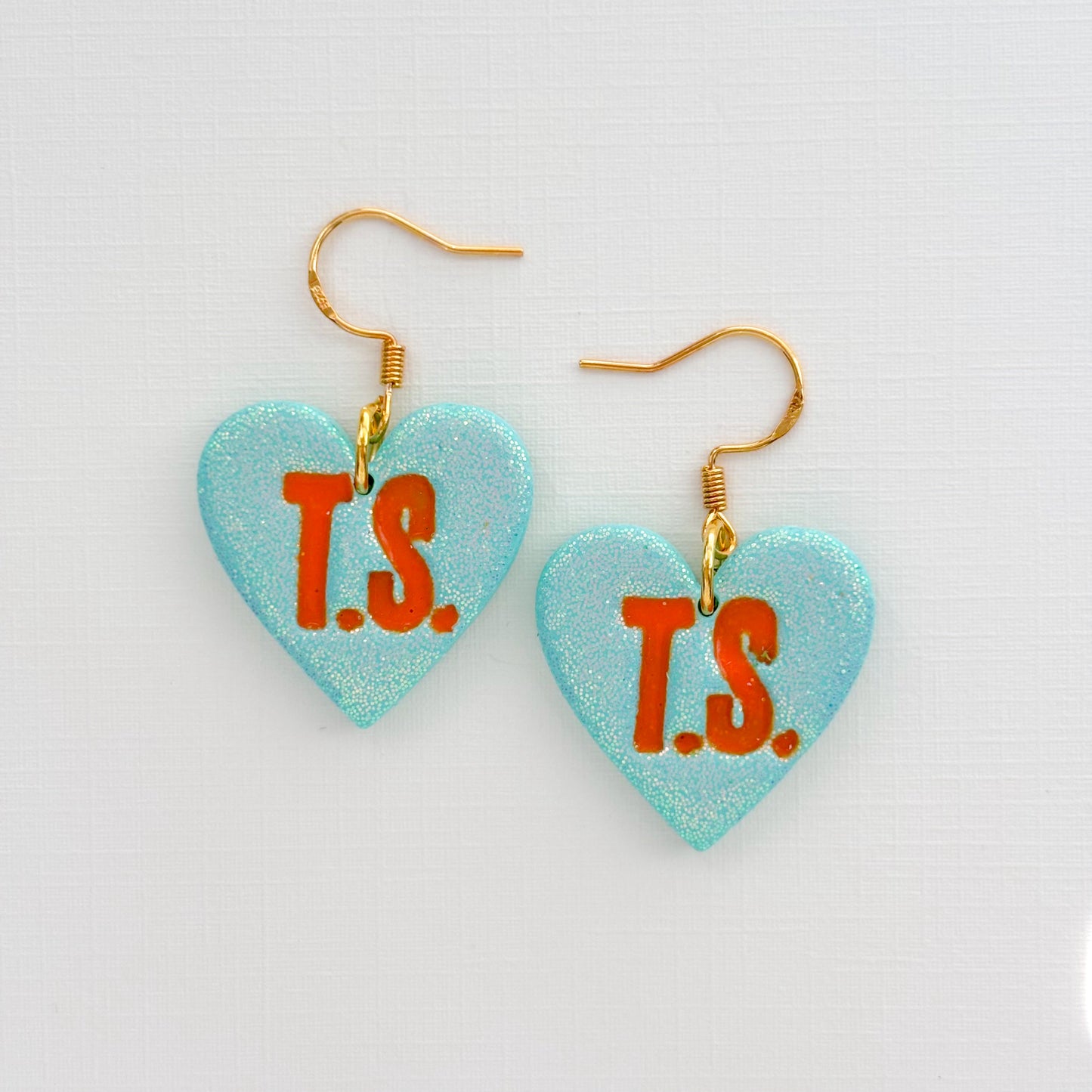 T.S Heart Dangles - Choose Color