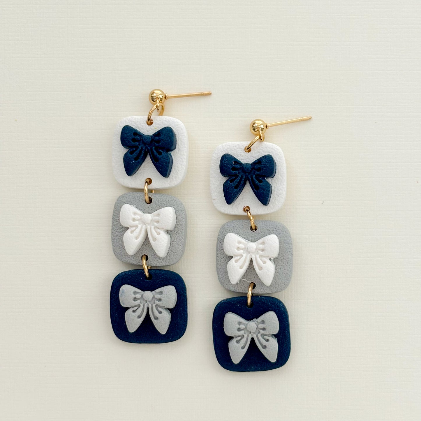 Game Day Triple Bow Dangles - Choose Team