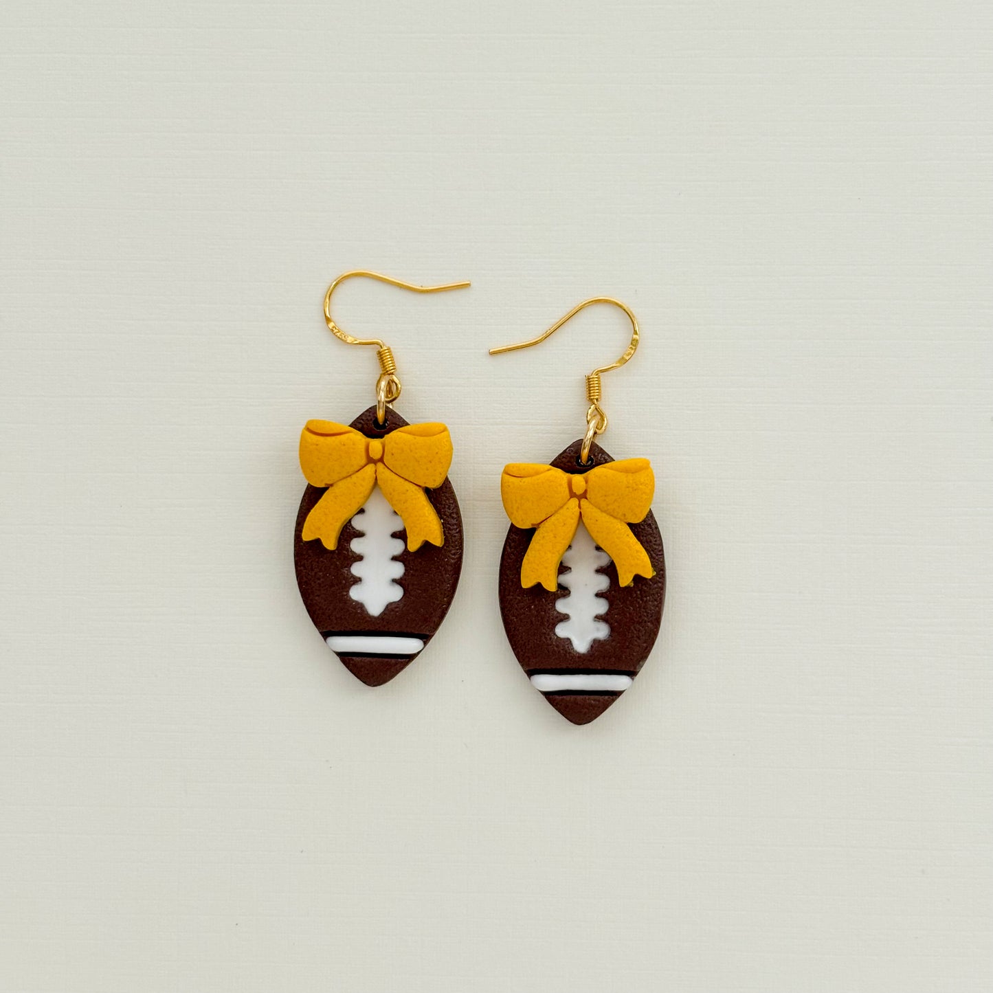 Gameday Football Bow Dangles - Choose Team Color