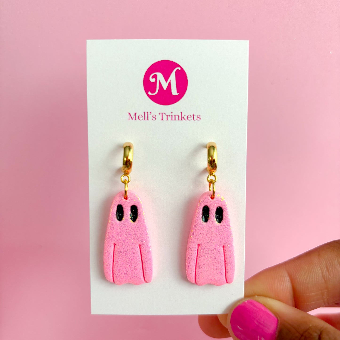 Sparkly Ghosties - Medium Pink