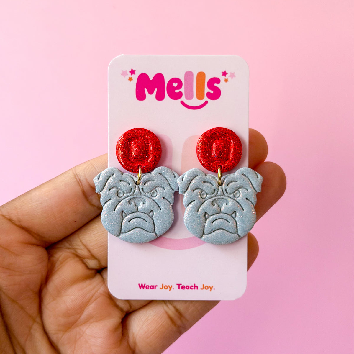 Sparkly Bulldog Dangles - Morris Avenue Intermediate