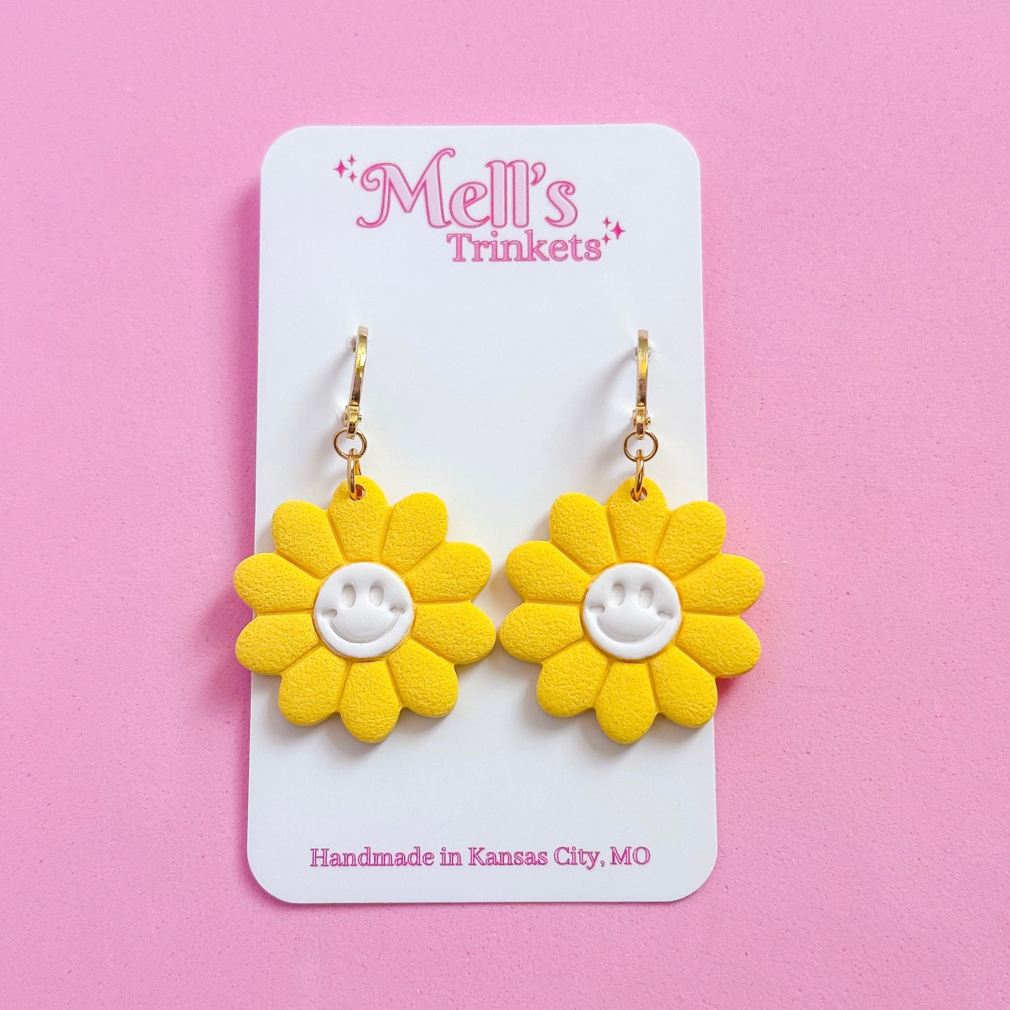 Smiley Flowers - Yellow