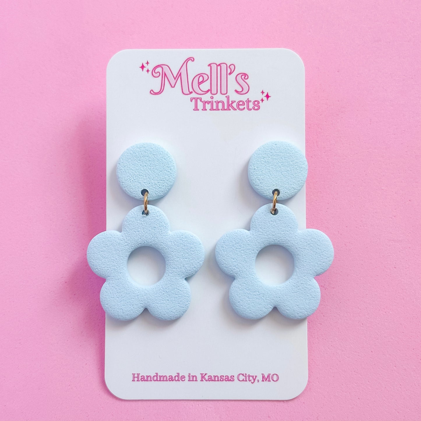 Miss Daisy Earrings - Blue