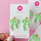 Bow Dangle Earrings - Choose Color