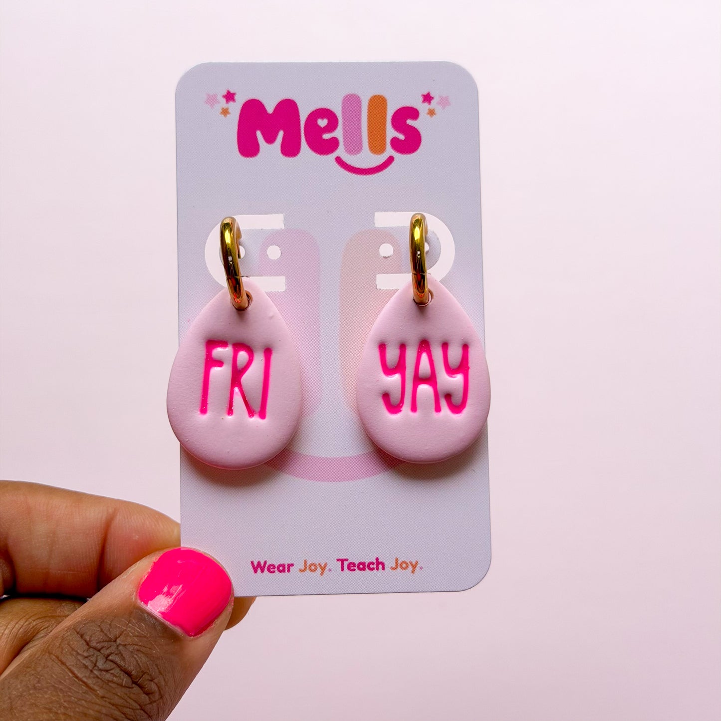 Colorful FRI-YAY Hoops - Choose Color