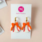 Baseball Bow Huggies: Orange