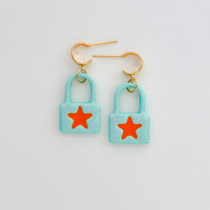 Star Lock Dangles - Choose Color