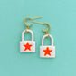 Star Lock Dangles - Choose Color